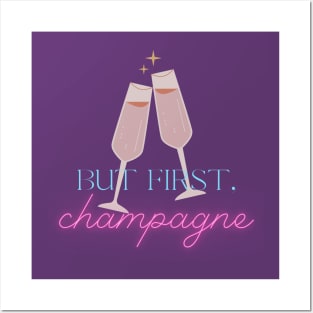 But first, champagne! Posters and Art